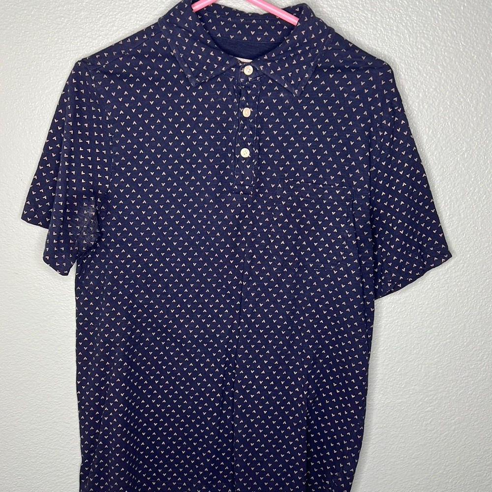 navy polo shirt